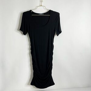 Tart Maternity Dress Size XS Black Rouched Side Modal Blend Very Soft Jersey
